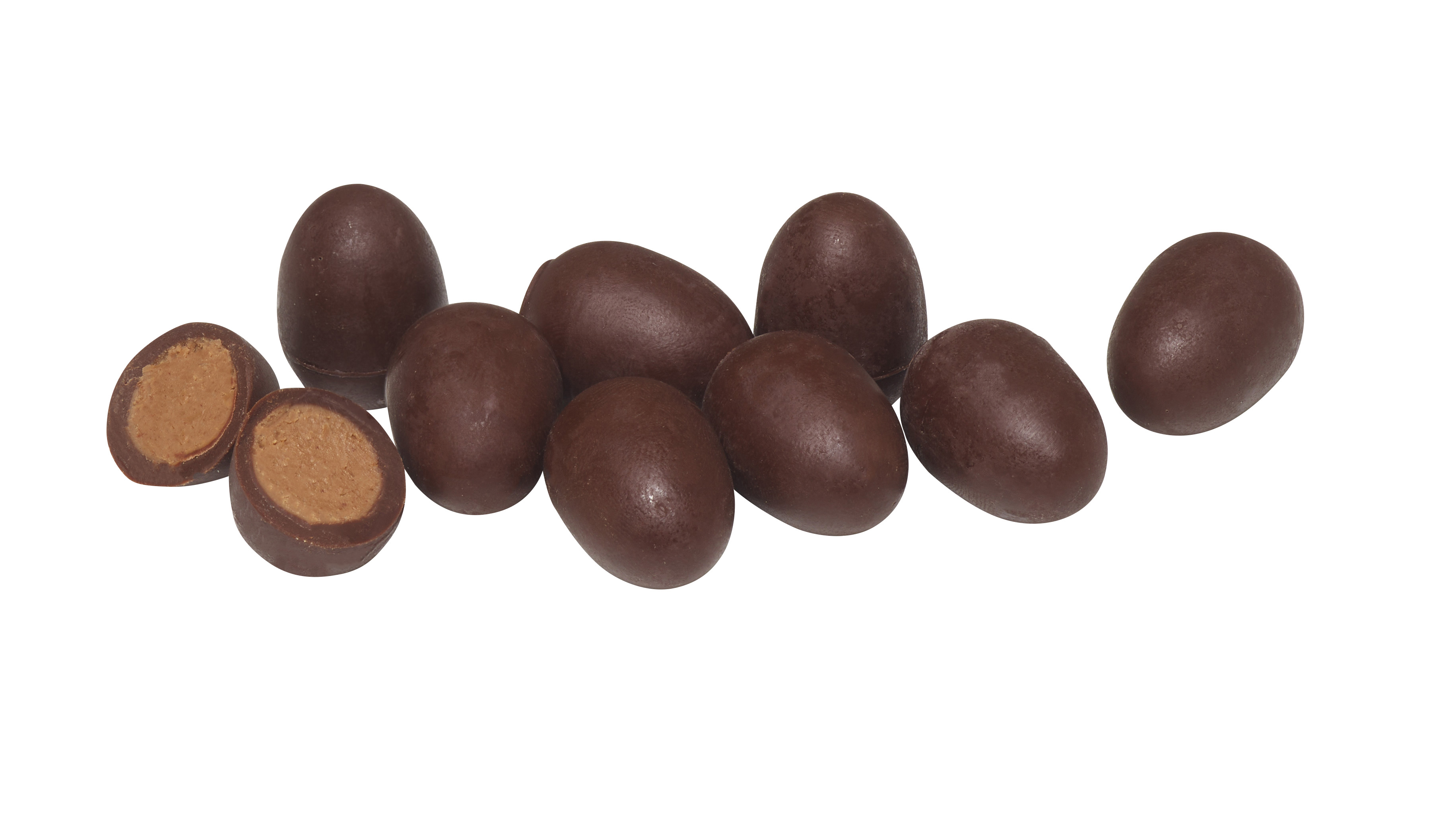 Belledonne Oeufs chocolat noir 57% coeur praliné amande-noisette vrac bio 2kg - 002311